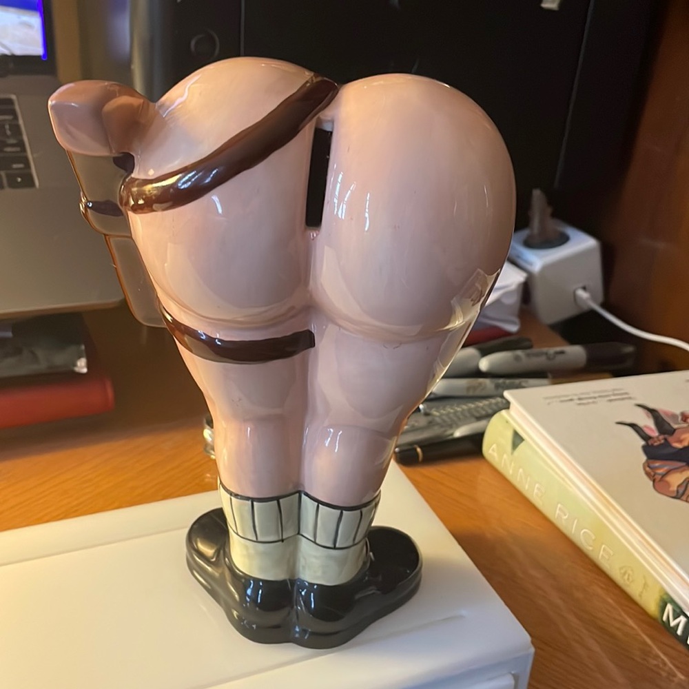 Rare Assy McGee ceramic bank. Cartoon Network promotional item.